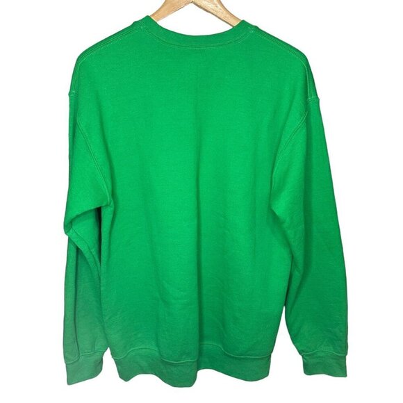 Christmas Tree Print Pullover Sweatshirt Casual Holiday Party Crew Neck Size M - Picture 3 of 6